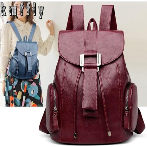 Multifunction Women Backpacks Female Vintage Shoulder Bags School Bags for Girls Designer Leather Women Travel Backpack Mochilas