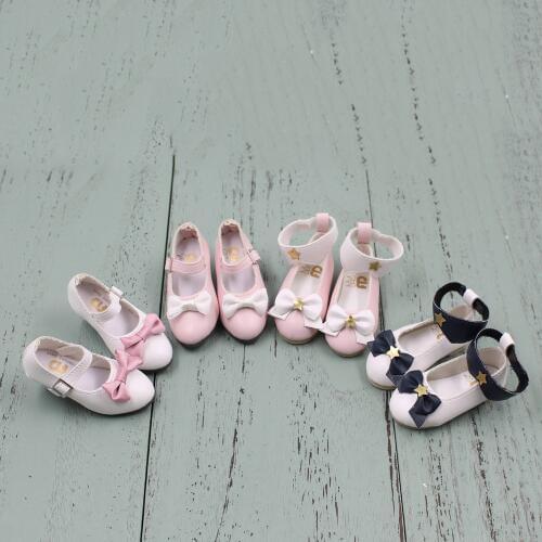 Shoes for 1/4 BJD Bow high-heeled lady style different colors 62mm gift toy free shipping