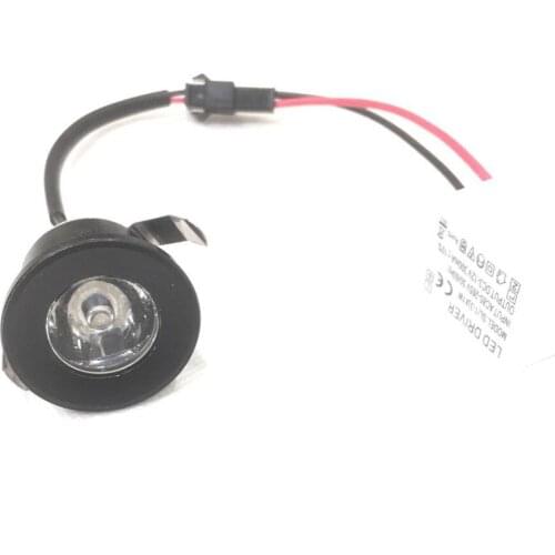 10pcs/lot Mini Downlight Under 31mm Cabinet Spot Light 1W Ceiling Recessed Lamp AC85-265V Dimmable Down lights free shipping