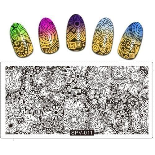 10PCS/Lot Hot 2017 full Flows Nature Nail Stamping Plates Stamping Nail Art Floral Animal Nail Art Design Kit 10 Count