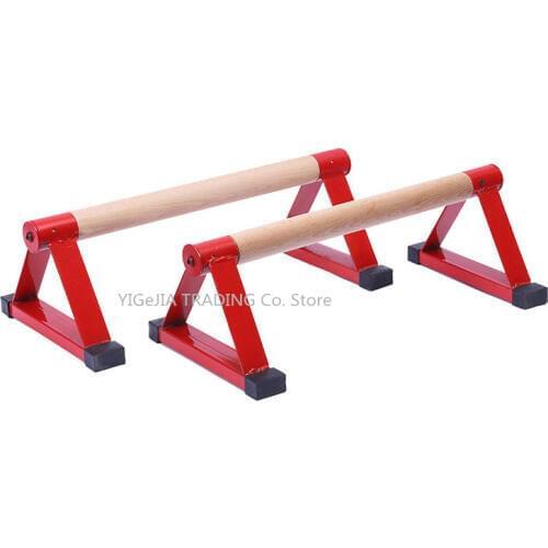 Audio-Technica Push-Up Stand, eech Upside Down Parallel Bars Fitness Equipment, Wooden Handle Stand, Good for Strength Training