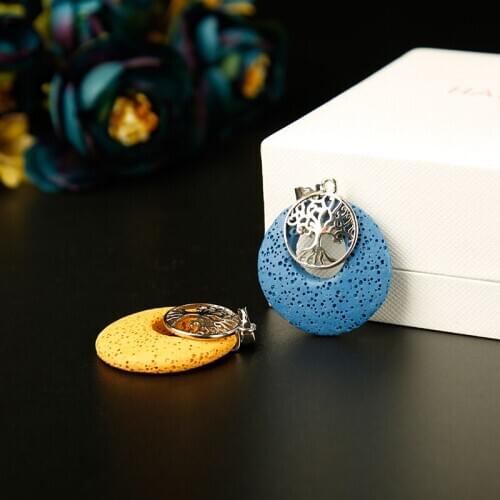 1pc colourful Gem tree pendant jewelry necklace mineral healing crystals rose quartz meditation holiday party DIY gift