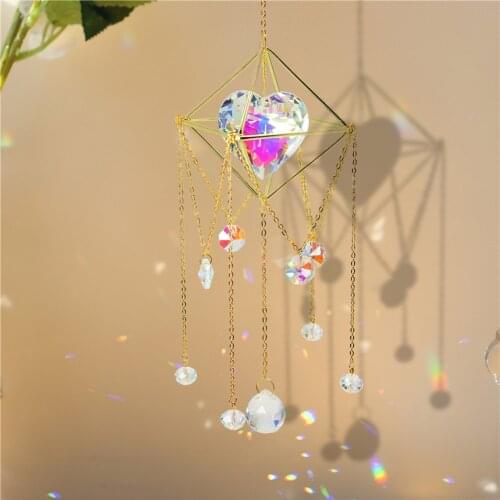 Sun Catchers with Crystal Pendant Light Catcher Rainbow Maker Hanging Rainbow Chaser Home Garden Decoration