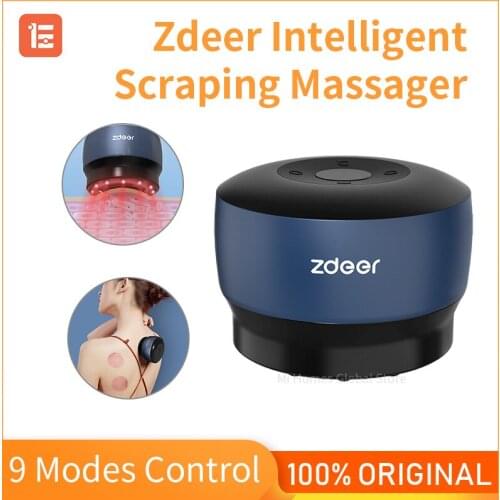 Xiaomi Zdeer Portable Scrape Massager Smart Cupping Vacuum Suction Cups Magnet Therapy Scraping Electric Neck Massager