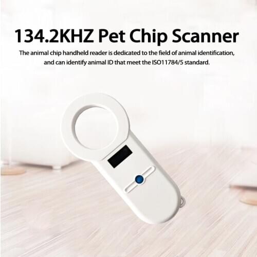 Pet ID Reader Animal Chip Transponder Protable Digital Scanner USB Handheld Microchip Scanner Identification for Cat Dog Horse
