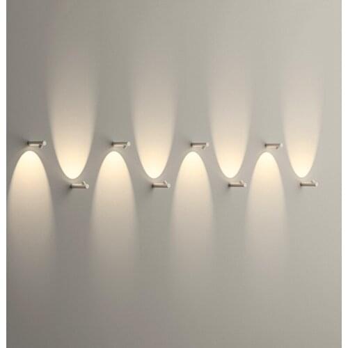 Modern Simple Bamboo Shape Spotlight Wall Lamp Bedroom Living Room Bedside Stairwell Personality Creative Background Wall Lights