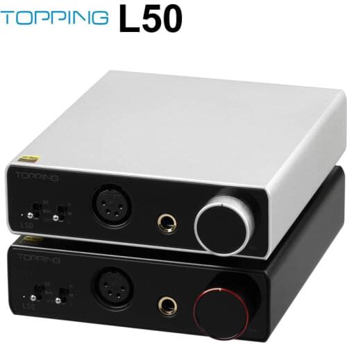 TOPPING L50 NFCA Powerful Headphone Amplifier SE+BAL Input 6.35mm/XLR Output Hi-Res Audio Amp Max 3500mW*2 Output