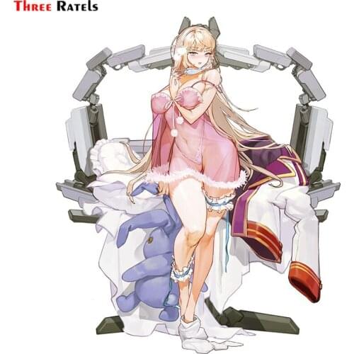 Three Ratels F138 Hentai Waifu Anime Girl Last Origin Stickers For Car Window Wiper Decals Cartoot Character Anime Vinyl Sticker