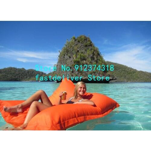 Outdoor Indoor comfortable large bean bag chair big, pool side swimming floating bean lazy sofa sac cover only