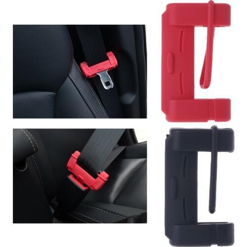 Universal Silicone Car Seat Belt Buckle Covers Clip Anti-Scratch Cover