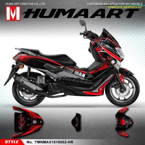 HUMAART Scooter Bike Stickers Vinyl Decals for NMAX 125 155 2015 2016 2017 2018 2019, Customizable