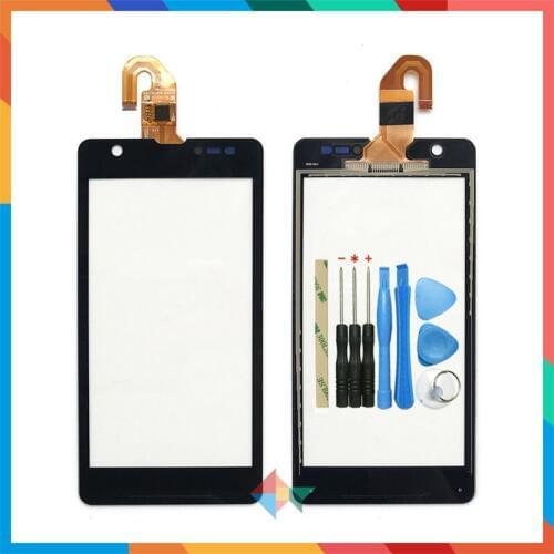 High Quality 4.6" For Sony Xperia ZR M36H C5503 C5502 Touch Screen Digitizer Front Glass Lens Sensor Panel