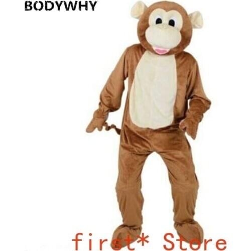 Monkey Mascot Costume Suit Cosplay Party Game Dress Outfit Advertising Adult Hot Interesting Funny Cartoon Character Clothing