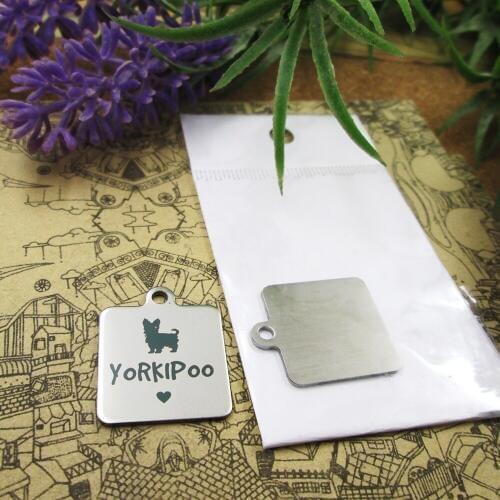 20pcs--"Yorkipoo"stainless steel charms more style for choosing DIY Charms pendants for necklace