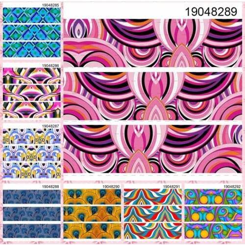 10yards -different sizes -colorful magic pattern ribbon printed Grosgrain ribbon 19048285