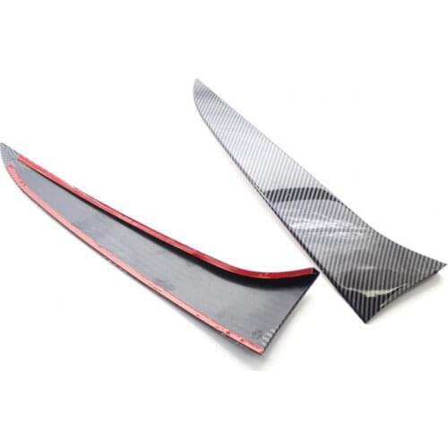 2 Pcs Side Spoiler Trim Easy Installation Self-adhesive ABS Car Rear Window Side Canard Spoiler Trim for BMW E84 2009-2015
