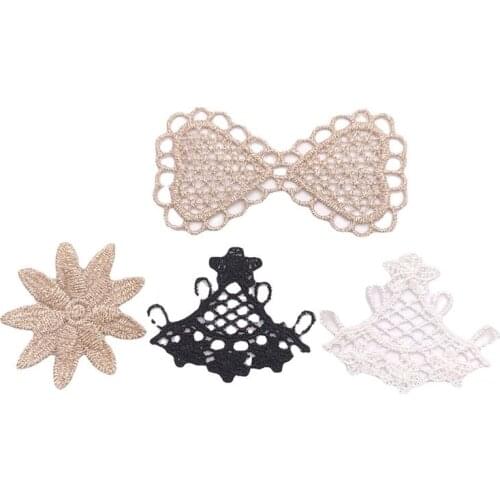 20PCS/Lot Multi Style Applique Wedding Dress DIY Embroidery Sewing Patch Craft Sewing Embroidery Clothing Accessories