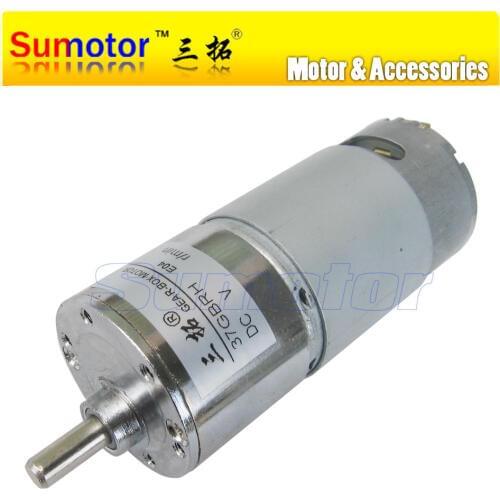37GBRH DC 12V 24V 37mm Mini Electric Reducer Metal Geared Motor Low speed High torque DIY engine RC smart car Robot model toys