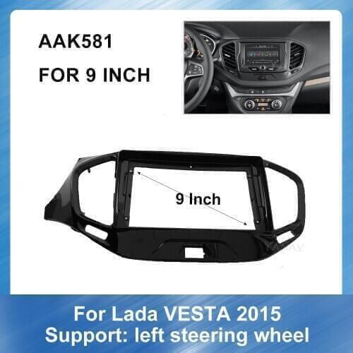 Car Audio Fascia Frame Dash Panel For Lada Vesta 2015 Car Radio GPS Navigation Panel Mounting Dash Installation Frame Trim Kit