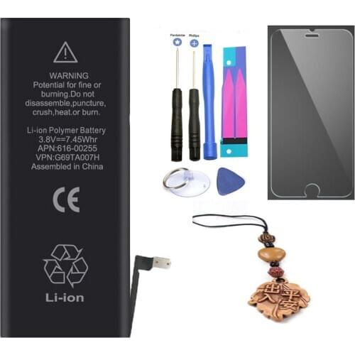 ISUN Phone Battery For iphone 7 7G 1960mAh With Tempered Screen + Tool Kit Mobile Batteries 0 cycle