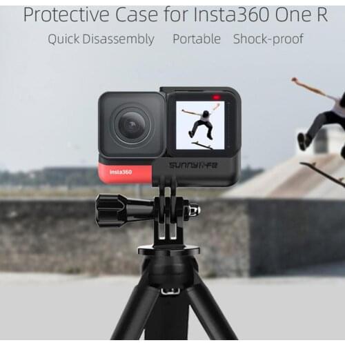 BEESCLOVER quick release camera frame Protective Frame Border for Insta 360 One R Camera Accessories Mount Frame Holder r57