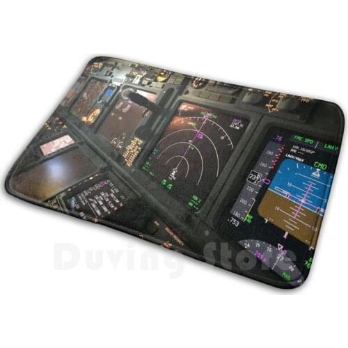 Boeing 737 Ng Instruments Carpet Mat Rug Cushion Soft Fly Pilot Airplane Cockpit Cabin Crew Airman Flyagain 737 B737 Plane