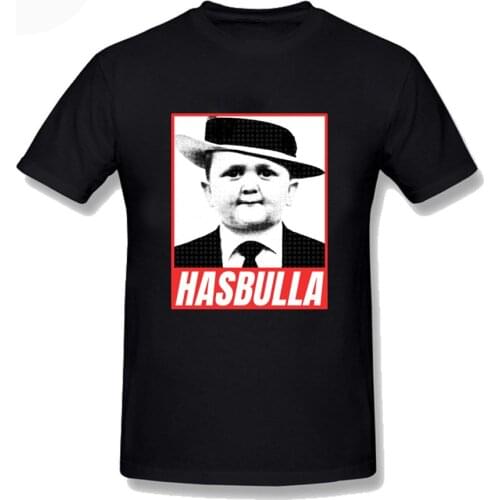 Mens Hasbulla Goat Gangster Funny Fighter T-shirt Black Men Short Sleeve Cotton Print Harajuku Tshirts Tops Tees Plus Size 3XL