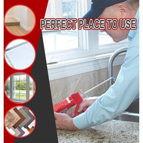 Perfect Caulking Finisher Silicone Sealant Nozzle Glue Scraper stainless Steel Caulking Nozzle applicator Tool 2