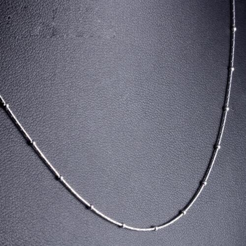 Red Trees Brand Fine Jewelry 18 inch Thin Solid 925 Sterling Silver Chain Necklace For Women