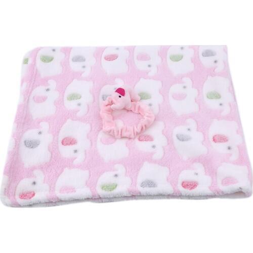 Cute Cartoon Elephant Shape Soft Baby Blankets Newborn Elephant Air Conditioning Quilt Pillow Quilt Baby Bath Accessories