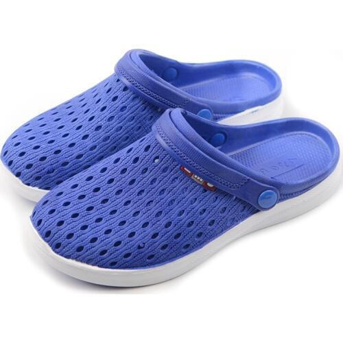 Mens Breathable Work Sandals Summer Hollow Shoes Two Wear Beach Casual Driving Men Shoes