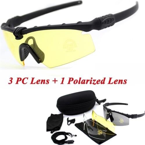 Paintball Airsoft Sport Tactical Goggles Men Hiking Camping Sunglasses Mountain Bike Cycling Sunglasses Polarized Glasses