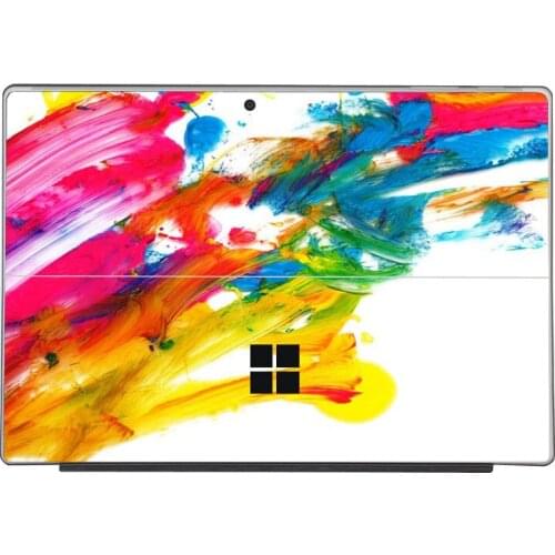 Colorful Laptop Stickers for Microsoft Surface Pro 5 Pro 6 Pro 7 Vinyl Skins for Surface Pro 3 Pro 4 Back Decal
