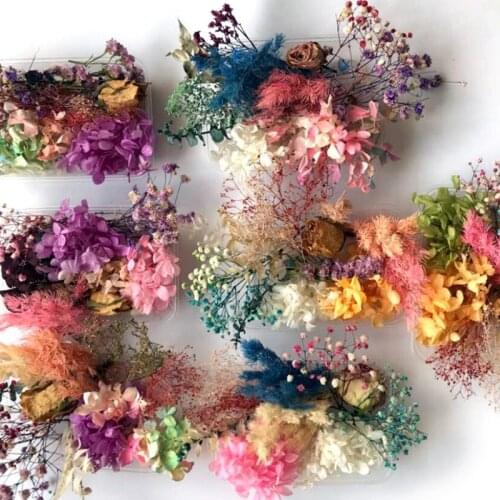 1 Box Real Mix Dried Flowers for Resin Jewellery Dry Plants Pressed Flowers DIY