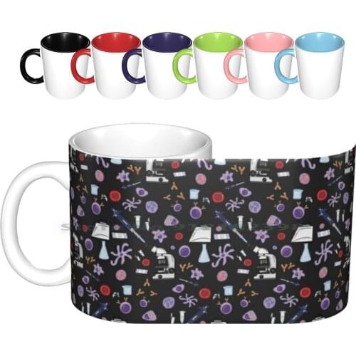 Science ! ( Dark ) Ceramic Mugs Coffee Cups Milk Tea Mug Science Sciences Biology Microbiology Immunology Cells Cell Macrophage