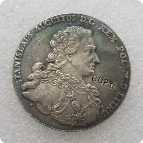 Poland THALER 1766 S.A.P. - STANISLAUS AUGUSTUS COPY commemorative coins-replica coins medal coins collectibles
