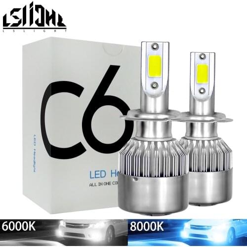 LSlight LED H7 H4 H11 H1 H3 H13 880 9004 9005 9006 9007 HB2 HB3 HB4 H27 LED Headlight Car Light Lamp 6000K 8000K 12V Auto Bulb