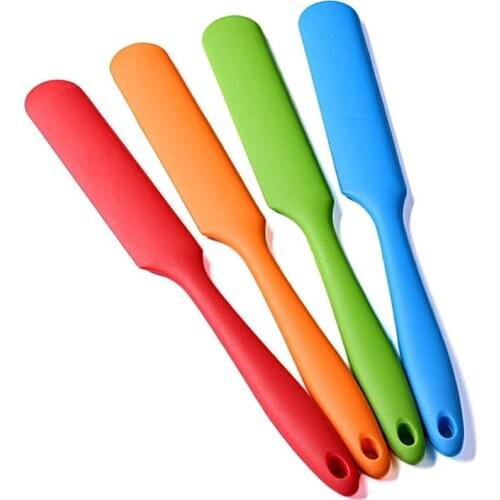 Slim Food Grade Non Stick Butter Cooking Silicone Spatula Set Cookie Pastry Scraper Cake Baking Spatula Silicone Spatula