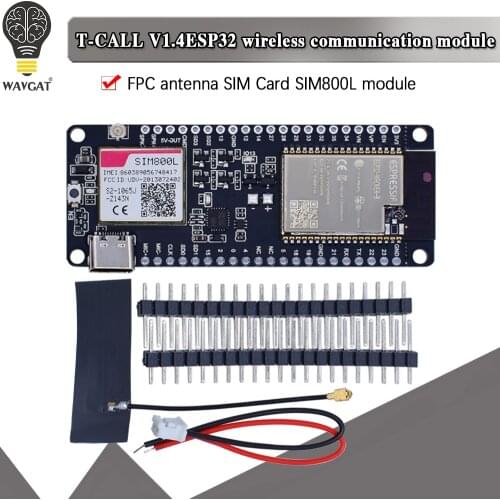 TTGO T-Call V1.4 ESP32 Wireless Module SIM Antenna SIM Card SIM800L Module And GSM/GPRS Antenna for arduino