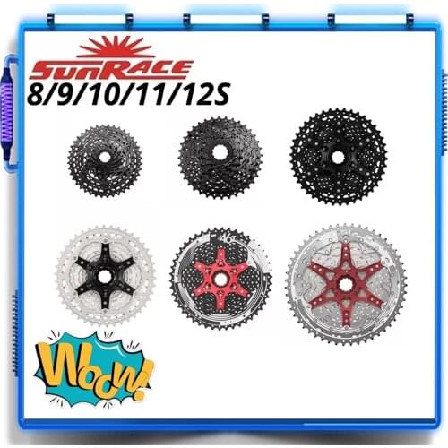 SunRace 8/9/10/11/12 speed CSM680 CSM98 CSMS3 CSMS8 CSMX8 CSMZ901 Wide Ratio bike bicycle cassette Mountain compatible Shimano