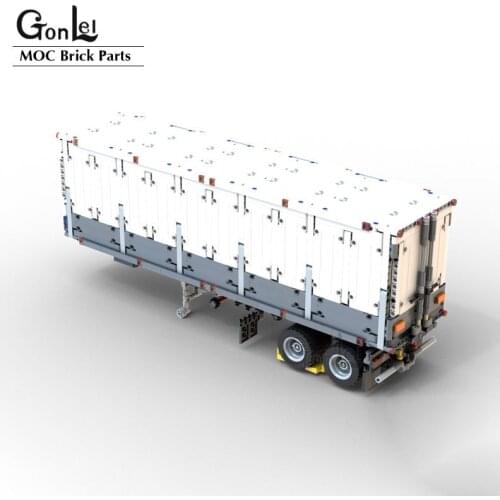 High-Tech Truck Half Hung Rear Trunk Container Trainer MOC Building Blocks Bricks Assembling Toys for 42078 Mark Trucks Boy Gift