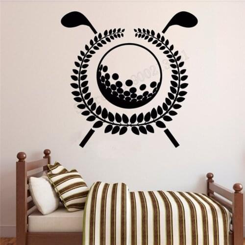 Wall Art Sticker Golf Sports Decoration Vinyl Removeable Poster Modern Lifestyle Sports Mural Beauty Ornament Fashion LY438