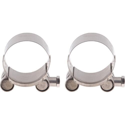 Motorbike Exhaust Clamp Clip Stainless Steel Muffler Silencer Clamps 36~39mm
