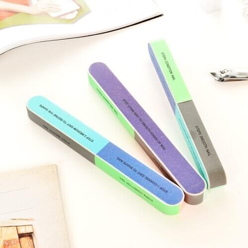 1PCS/SET Six-sided Polishing File Nail Tool Creative Printing Nail File Sanding Professional Nail File