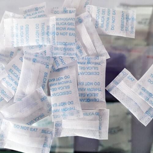 10/25/50 Pack 0.5g Non-Toxic Silica Gel Sachet Desiccant Damp Kitchen Room Living Moisture Dehumidifier Accessories Absorber Bag