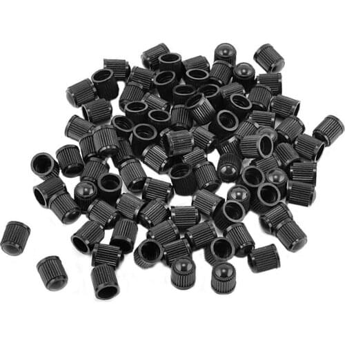 100pcs Black Plastic Auto Car Bike Motorcycle Truck Wheel Tire Valve Stem Caps Car Wheel Caps On The Nipple