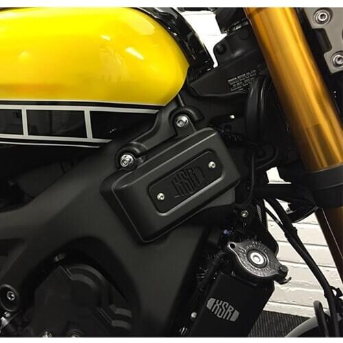 2021 2020 2019 2018 For Yamaha XSR 900 XSR900 Stainless Steel Fuse Box Top Plates Powder Coated Gloss Black Motorcycle Parts