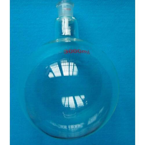 3000ml,24/40,1-Neck,Round Bottom Glass Flask,3L,One Neck,Lab Chemistry Vessel