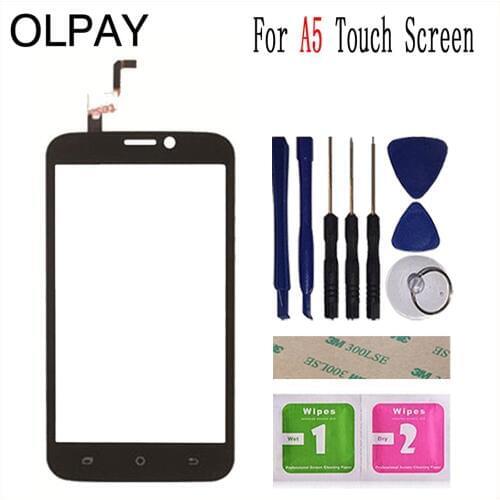 4.5" Mobile Touch Panel Front For Blackview A5 Touch Screen Digitizer Panel Glass Len Sensor Tools Adhesive+Wipes