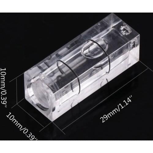 5 Pcs 10x10x29mm Universal VIAL Square Bubble Spirit Level Tripod Measuring Camera L69A